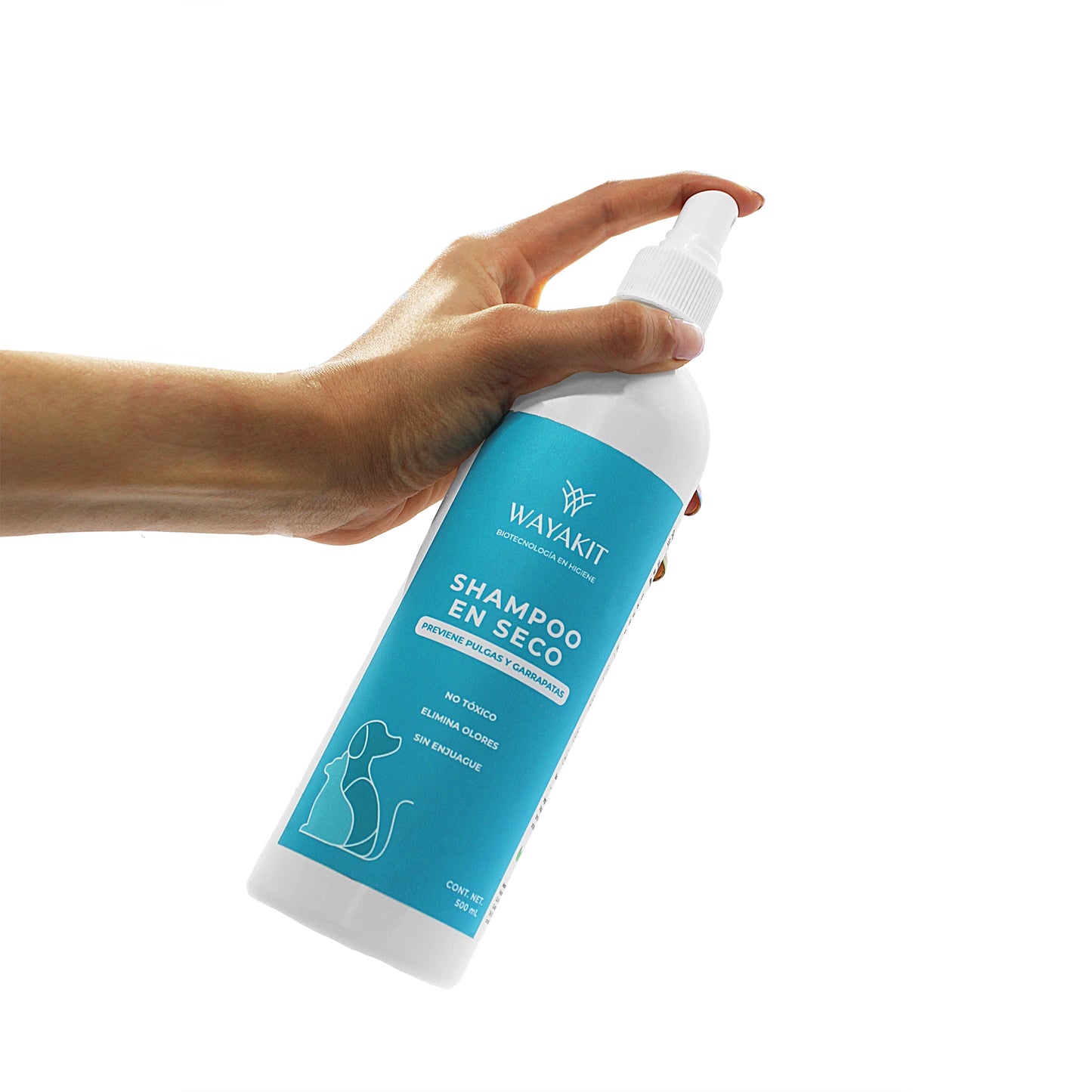 Shampoo en Seco para Mascotas 500mL